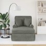 Chaise Lounge con Falda con cojín Gris Claro 91 x 157 x 91 cm en Divanes | Comprar online en Foru.es