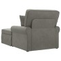 Chaise Lounge con Falda con cojín Gris Claro 91 x 157 x 91 cm en Divanes | Comprar online en Foru.es