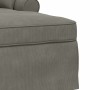 Chaise Lounge con Falda con cojín Gris Claro 91 x 157 x 91 cm en Divanes | Comprar online en Foru.es