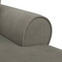 Chaise Lounge con Falda con cojín Gris Claro 91 x 157 x 91 cm en Divanes | Comprar online en Foru.es