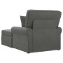 Chaise Lounge con Falda con cojín Gris oscuro 91 x 157 x 91 cm en Divanes | Comprar online en Foru.es