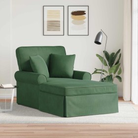 Chaise Lounge con Falda con cojín Verde Selva 91 x 157 x 91 cm en Divanes | Comprar online en Foru.es