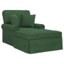 Chaise Lounge con Falda con cojín Verde Selva 91 x 157 x 91 cm en Divanes | Comprar online en Foru.es