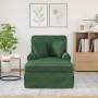 Chaise Lounge con Falda con cojín Verde Selva 91 x 157 x 91 cm en Divanes | Comprar online en Foru.es