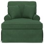 Chaise Lounge con Falda con cojín Verde Selva 91 x 157 x 91 cm en Divanes | Comprar online en Foru.es