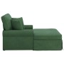 Chaise Lounge con Falda con cojín Verde Selva 91 x 157 x 91 cm en Divanes | Comprar online en Foru.es