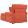 Chaise Lounge con Falda con cojín Rojo Naranja 91 x 157 x 91 cm en Divanes | Comprar online en Foru.es