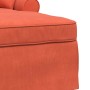 Chaise Lounge con Falda con cojín Rojo Naranja 91 x 157 x 91 cm en Divanes | Comprar online en Foru.es