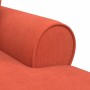 Chaise Lounge con Falda con cojín Rojo Naranja 91 x 157 x 91 cm en Divanes | Comprar online en Foru.es