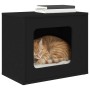 Casa para Gatos Negro 51 x 30 x 42 cm Madera de ingeniería en Mobiliario para gatos | Comprar online en Foru.es