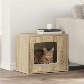 Casa para Gatos Sonoma 51 x 30 x 42 cm Madera de ingeniería en Mobiliario para gatos | Comprar online en Foru.es