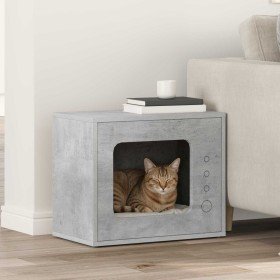 Casa para Gatos Concreto 51 x 30 x 42 cm Madera de ingeniería en Mobiliario para gatos | Comprar online en Foru.es