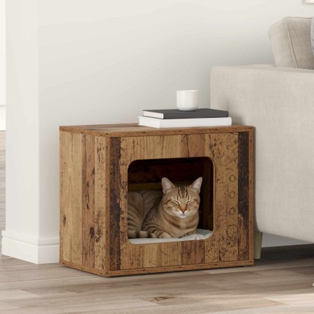 Casa para Gatos Madera vieja 51 x 30 x 42 cm en Mobiliario para gatos | Comprar online en Foru.es