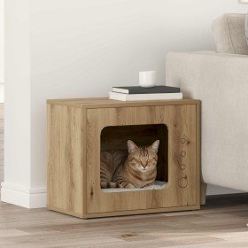 Casa para Gatos Roble Artesanal 51 x 30 x 42 cm en Mobiliario para gatos | Comprar online en Foru.es