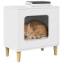 Casa para Gatos Brillante 51 x 30 x 52 cm Madera de ingeniería en Mobiliario para gatos | Comprar online en Foru.es