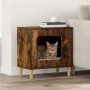 Casa para Gatos Roble ahumado 51 x 30 x 52 cm en Mobiliario para gatos | Comprar online en Foru.es