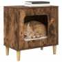 Casa para Gatos Roble ahumado 51 x 30 x 52 cm en Mobiliario para gatos | Comprar online en Foru.es