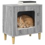 Casa para Gatos Gris Sonoma 51 x 30 x 52 cm en Mobiliario para gatos | Comprar online en Foru.es