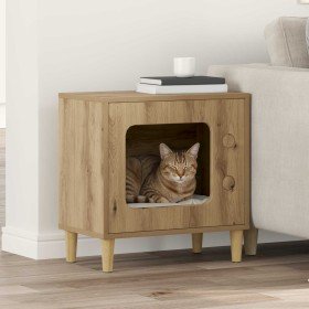 Casa para Gatos Roble Artesanal 51 x 30 x 52 cm en Mobiliario para gatos | Comprar online en Foru.es