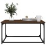 Mesa de centro madera y hierro roble marrón 80x50x40 cm de vidaXL, Mesas de centro - Ref: Foro24-823296, Precio: 42,27 €, Des...