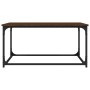 Mesa de centro madera y hierro roble marrón 80x50x40 cm de vidaXL, Mesas de centro - Ref: Foro24-823296, Precio: 42,27 €, Des...