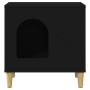 Casa para Gatos Negro 51 x 30 x 52 cm Madera de ingeniería en Mobiliario para gatos | Comprar online en Foru.es