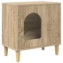 Casa para Gatos Sonoma 51 x 30 x 52 cm Madera de ingeniería en Mobiliario para gatos | Comprar online en Foru.es