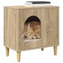 Casa para Gatos Sonoma 51 x 30 x 52 cm Madera de ingeniería en Mobiliario para gatos | Comprar online en Foru.es