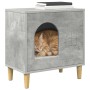 Casa para Gatos Concreto 51 x 30 x 52 cm Madera de ingeniería en Mobiliario para gatos | Comprar online en Foru.es