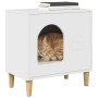 Casa para Gatos Brillante 51 x 30 x 52 cm Madera de ingeniería en Mobiliario para gatos | Comprar online en Foru.es