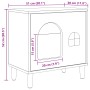 Casa para Gatos Brillante 51 x 30 x 52 cm Madera de ingeniería en Mobiliario para gatos | Comprar online en Foru.es
