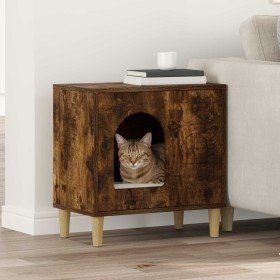 Casa para Gatos Roble ahumado 51 x 30 x 52 cm en Mobiliario para gatos | Comprar online en Foru.es