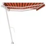 Toldo de pie automático naranja y marrón 600x350 cm de vidaXL, Toldos - Ref: Foro24-3069690, Precio: 911,47 €, Descuento: %