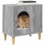 Casa para Gatos Gris Sonoma 51 x 30 x 52 cm en Mobiliario para gatos | Comprar online en Foru.es