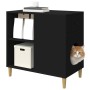 Casa para Gatos Negro 72 x 42.5 x 70 cm Madera de ingeniería en Mobiliario para gatos | Comprar online en Foru.es