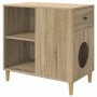 Casa para Gatos Sonoma 72 x 42.5 x 70 cm Madera de ingeniería en Mobiliario para gatos | Comprar online en Foru.es