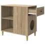 Casa para Gatos Sonoma 72 x 42.5 x 70 cm Madera de ingeniería en Mobiliario para gatos | Comprar online en Foru.es