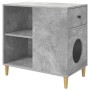 Casa para Gatos Concreto 72 x 42.5 x 70 cm Madera de ingeniería en Mobiliario para gatos | Comprar online en Foru.es