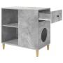 Casa para Gatos Concreto 72 x 42.5 x 70 cm Madera de ingeniería en Mobiliario para gatos | Comprar online en Foru.es
