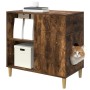 Casa para Gatos Roble ahumado 72 x 42.5 x 70 cm en Mobiliario para gatos | Comprar online en Foru.es