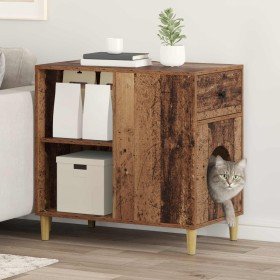 Casa para Gatos Madera vieja 72 x 42.5 x 70 cm en Mobiliario para gatos | Comprar online en Foru.es