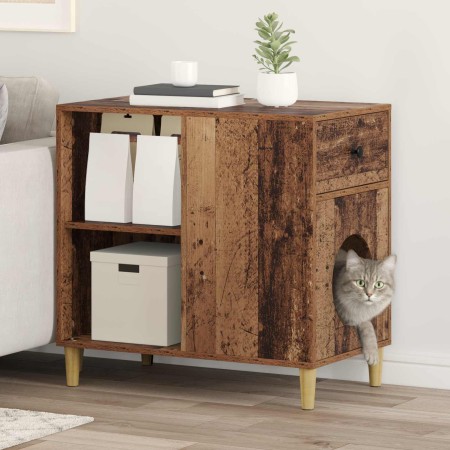 Casa para Gatos Madera vieja 72 x 42.5 x 70 cm en Mobiliario para gatos | Comprar online en Foru.es