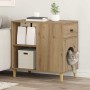 Casa para Gatos Roble Artesanal 72 x 42.5 x 70 cm en Mobiliario para gatos | Comprar online en Foru.es