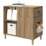 Casa para Gatos Roble Artesanal 72 x 42.5 x 70 cm en Mobiliario para gatos | Comprar online en Foru.es