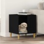 Casa para perros Negro 44 x 42 x 49 cm Madera de ingeniería en Casetas para perros | Comprar online en Foru.es