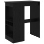 Mesa de Bar con estante Roble Negro 90 x 47.5 x 103.5 cm en Mesas de comedor | Comprar online en Foru.es