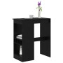 Mesa de Bar con estante Roble Negro 90 x 47.5 x 103.5 cm en Mesas de comedor | Comprar online en Foru.es
