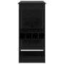 Mesa de Bar con estante Roble Negro 90 x 47.5 x 103.5 cm en Mesas de comedor | Comprar online en Foru.es