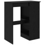Mesa de Bar con estante Roble Negro 90 x 47.5 x 103.5 cm en Mesas de comedor | Comprar online en Foru.es