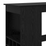 Mesa de Bar con estante Roble Negro 90 x 47.5 x 103.5 cm en Mesas de comedor | Comprar online en Foru.es
